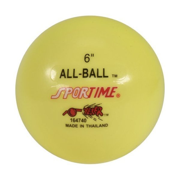 Sportime BALL INFLATABLE ALL BALL 6 INCH YELLOW 111000479